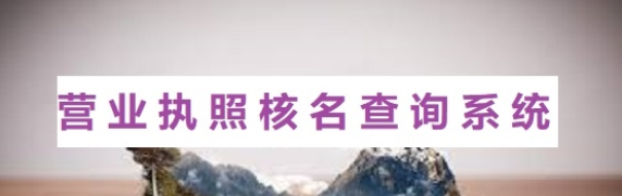 營業(yè)執(zhí)照核名查詢系統(tǒng)最新網(wǎng)址查詢(營業(yè)執(zhí)照核名查詢網(wǎng)址)